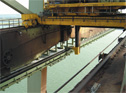 Cable Carrier System for ship-unloading crane
